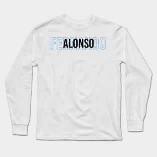 Fernando Alonso Driver Name - 2022 Season #3 Long Sleeve T-Shirt